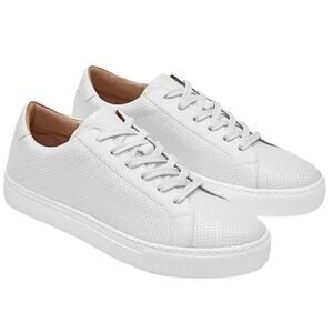 Greats Brooklyn The Royale Perforated Sneaker Leather Low Top Lace Up White 9